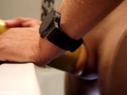 Flexible fleslight fucking with huge cumshot and intense moaning 12/16