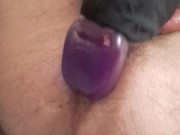 James aterfild, piacere profondo, grosso dildo nel culo 13/16