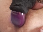 James aterfild, piacere profondo, grosso dildo nel culo 8/16