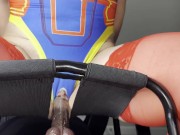 What if Captain Marvel Bounced on Black Panther's Cock? COSPLAY SEX on Sex Chair - FAWNTALES 16/16