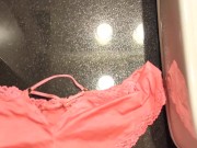 Cumming on my gfs sexy satin panties 3/16