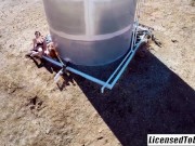 LICENSED TO LICK - 2 Sexy Lesbians Enjoys Sex Outdoors 14/16