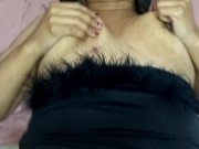 Blindfolded stepmom sucks and fucks her stepson's cock thinking he is her husband Real homemade sex 11/16