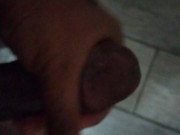 Horny guy musturbating in bathroom 10/16