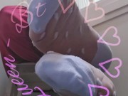 White see through nylon dot socks. You can see just enough 😋 12/16