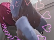 White see through nylon dot socks. You can see just enough 😋 16/16