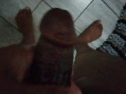 Horny guy cumshot in bathroom 2/16