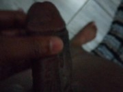 Horny guy cumshot in bathroom 5/16