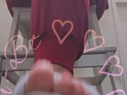 Tapping with my house slippers on the floor. See my toes wiggle 🫠 13/16