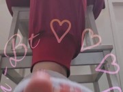 Tapping with my house slippers on the floor. See my toes wiggle 🫠 7/16