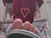 Tapping with my house slippers on the floor. See my toes wiggle 🫠 9/16