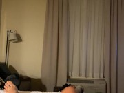 Solo male moans in hotel on vacation 7/16