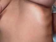 NAKED HOT GIRL PLAYING WITH HER PERFECT BOOBS IN HER BEDROOM 14/16