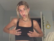 Shy amateur teen fucks self and cums for the first time while parents are home! 1/16