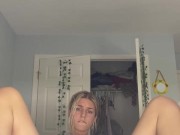 Shy amateur teen fucks self and cums for the first time while parents are home! 14/16