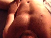 Amateur hunk films stroking big cock for wife 7/16