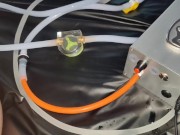 Enema machine and inflatable nozzle are filling my ass 10/16