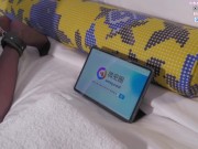 Playing SM with my big boots Asian girl friend 3/16