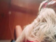 Amateur Teen Dutchdoll  Rides her Stepdad’s while getting choke and blindfolded 15/16