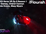 Trailer Mazy Mays came over to visit her college sorority friend Chanel Camryn. She bought with her some mystic VR Goggles 15/16