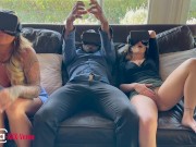 Trailer Mazy Mays came over to visit her college sorority friend Chanel Camryn. She bought with her some mystic VR Goggles 4/16