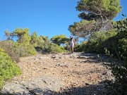 Fishing Rod Public masturbation# NO PANTIES Butt Plug flashing in my way to Fishing Spot 9/16