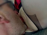 STEPDADDY covered my NYLON FEET with CUM after a FOOTJOB and fuck (teaser) 11/16