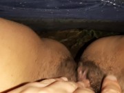 I caught my stepmom pissing and started mutually masturbating with her - Lesbian_illusion 14/16