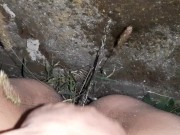 I piss, masturbate and squirt during an orgasm in a public place - IkaSmokS 5/16