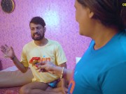 Hot Milf stepsister played a sex game with her stepbrother 1/16