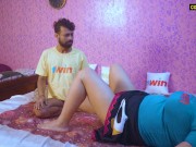 Hot Milf stepsister played a sex game with her stepbrother