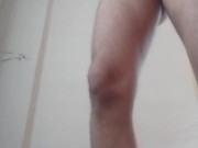 Sizler için ayakta vücudumu ve penisimi sergiliyorum 9/16