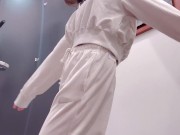 【店員さんと会話あり】試着室でシてない動画Japanese solo female 5/16
