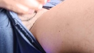 Lonely latin guy with big cock masturbates homealone