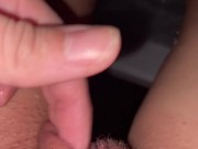 Virgin girl masturbate while standing in the bath 1/16