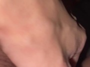 Virgin girl masturbate while standing in the bath