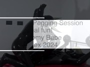 Alex in Trouble: Pegging T3, anal fun! - Alex Latex 2/16