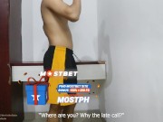 Office Guy Override His Wife on Phone and Cheating With 18yo Asian Girl With Perfect Body 1/16