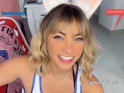 Lola Bunny cosplay CUM SHOWER BUKKAKE AND POV FUCKING TRY NOT TO CUM 3/16
