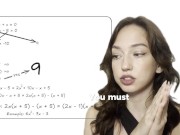 A lecture on mathematics from a cute girl 13/16