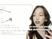 A lecture on mathematics from a cute girl 14/16