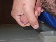 Masturbación sabrosa, por la mañana explosión de semen después de 8 dias 13/16