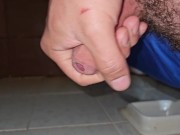 Masturbación sabrosa, por la mañana explosión de semen después de 8 dias 14/16