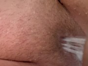 Bbw closeup shower head squirts pussy 15/16