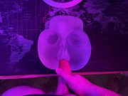 Rough fucking my toy against the desk *anal creampie* 8/16