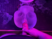 Rough fucking my toy against the desk *anal creampie* 9/16