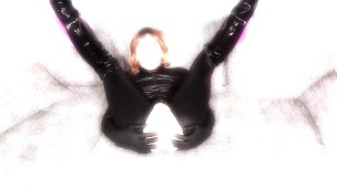 Sissy Crossdresser in Catsuit and Boots Cock Worship Dirty Talk and Huge Cumshot