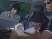 HIS GIRLFRIND IS SUCKING MY DICK AND HE IS WATCHING IT 14/16