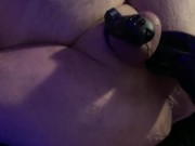 Wife Fists Husband's Ass In Spreader Bar And Cock Cage 12/16