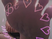 Spreading my toes wide open. 8/16